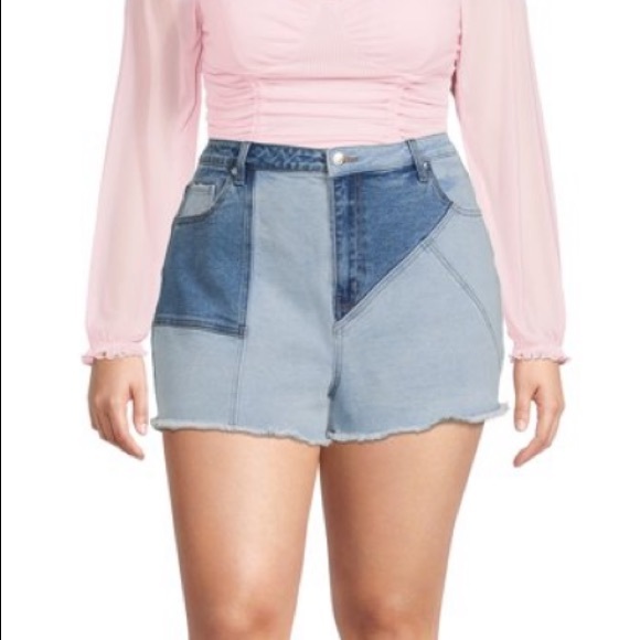 Madden NYC two tone denim shorts - Picture 1 of 4